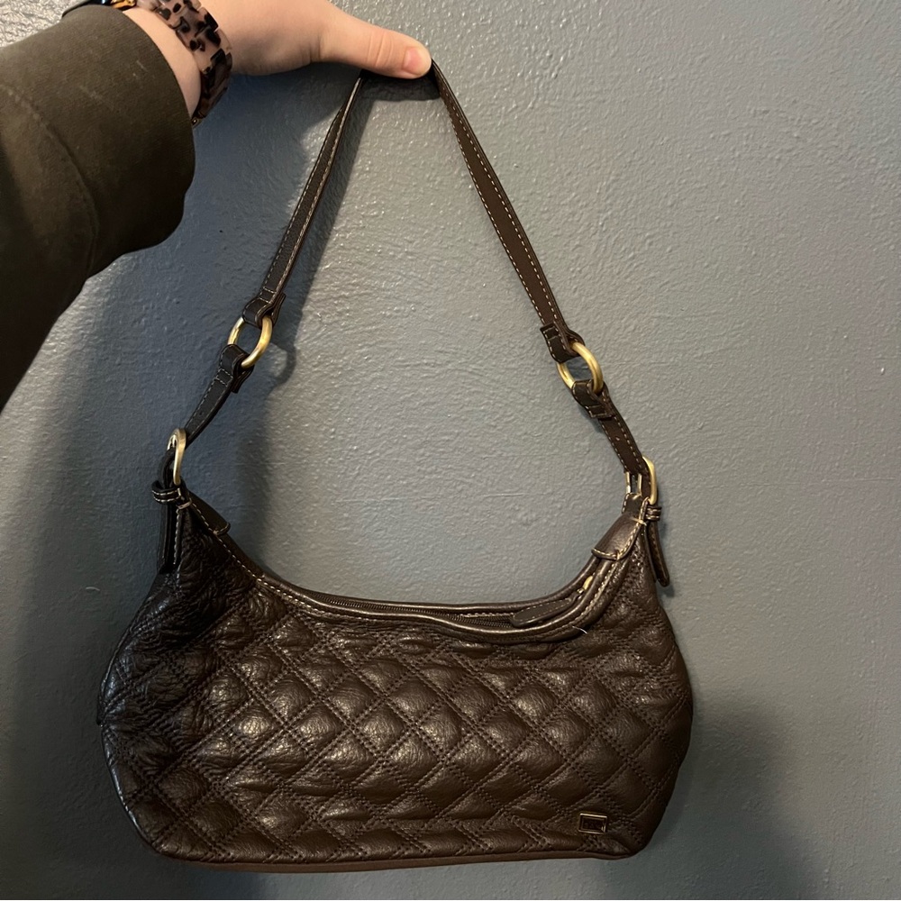 The Sak Dark Brown Quilted Shoulder Bag